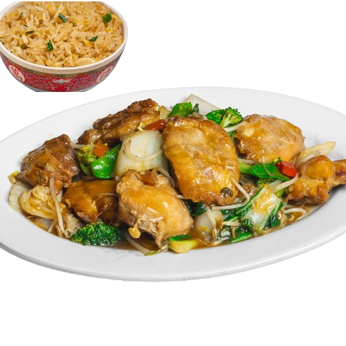 Pollo con Verdura+Enrollado